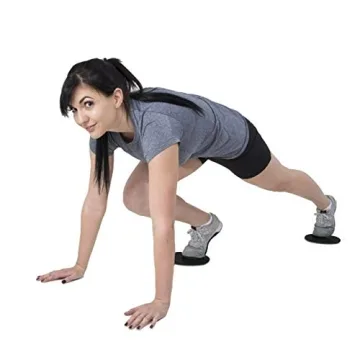 Synergee Jet Black Core Sliders for Effective Core Workouts