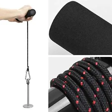 PELLOR Forearm Exerciser, Fitness Wrist Exerciser& Forearm Roller, Arm Strength Trainer Fitness Equipment Forearm Roller Weight with Anti-Slip Handle Forearm Strengthener