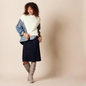 Amazon Essentials Women's Cozy Crew Neck Rib Sweater