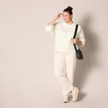 Amazon Essentials Women's Cozy Crew Neck Rib Sweater