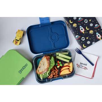 Yumbox Panino Leakproof Bento Lunch Box Container for Kids & Adults (Surf Blue Shark)