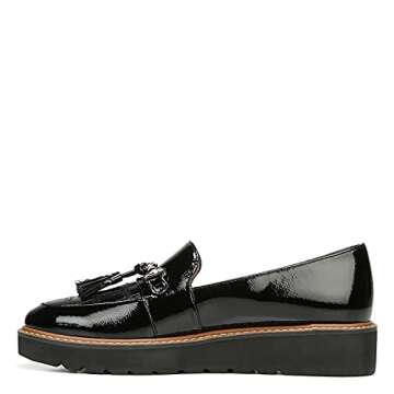 Naturalizer Womens Estelle Slip-ons Black Shiny 6.5 M