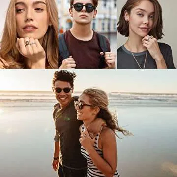 MUCAL Fidget Rings for Anxiety Stylish Spinner Set