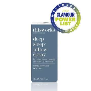 THISWORKS Deep Sleep Pillow Spray: Fast-Acting Natural Rest Aid with Lavender for Relaxation, 35 ml ...