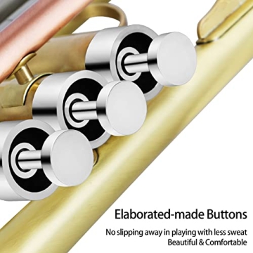 Rowell Trumpet Professional Bb Trumpet Set for All Levels