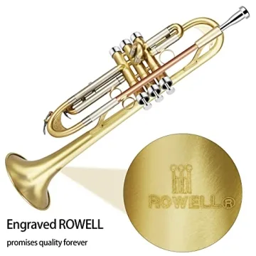 Rowell Trumpet Professional Bb Trumpet Set for All Levels
