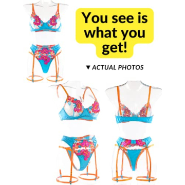 Kaei&Shi Lingerie - Floral Embroidered Sheer Lace Set