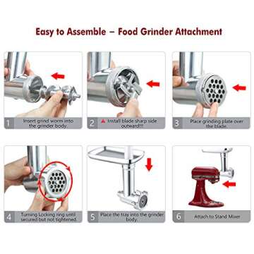 Meat Grinder Attachment for KitchenAid Mixers - Versatile Superiority