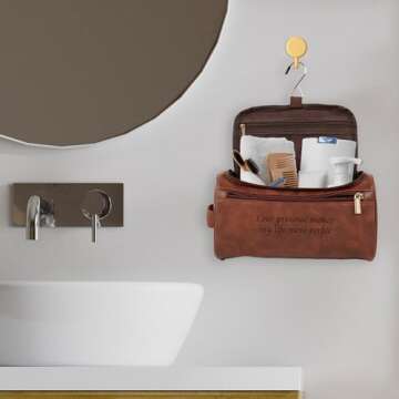 Easycosy Personalized Toiletry Bag for Men - Travel Essential