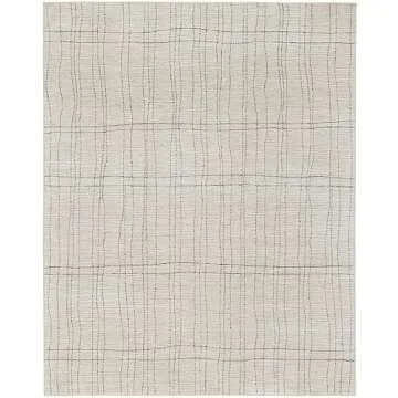 Nourison Santa Cruz Ivory Grey Area Rug 7'10" x 9'10"