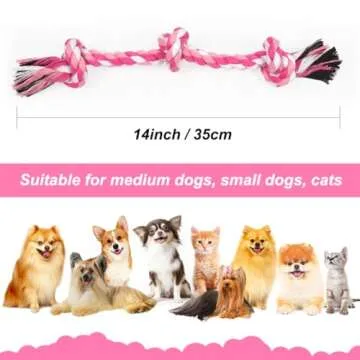 Vivifying Durable Dog Rope Toys for Teeth Cleaning