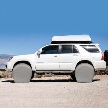 Explore Land Tire Covers Universal Fit in Charcoal Color