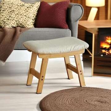 Viewcare Foot Stools Ottoman: Compact & Stylish Footstool for Every Home