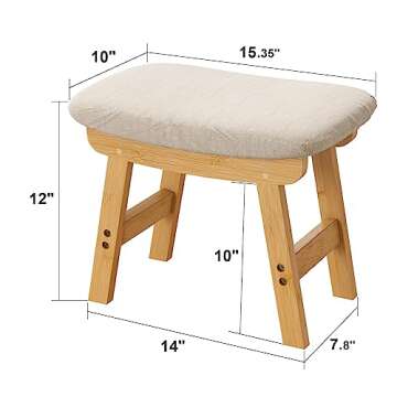 Viewcare Small Foot Stool Ottoman for Comfort and Style