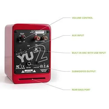 Kanto YU2GR Compact PC Gaming Desktop Speakers