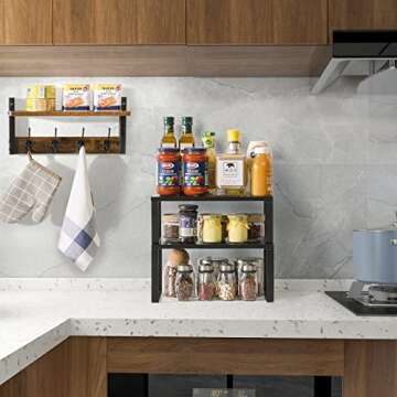 YMYNY Cabinet Shelf Organizer - Versatile Kitchen Storage Solution
