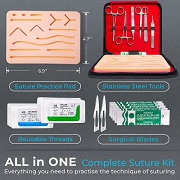 Complete Sterile Suture Practice Kit for Medical Students