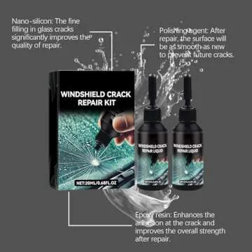 Windshield Crack Repair Kit for Quick Fixes