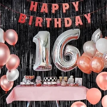 Black Tinsel Foil Fringe Curtains for Parties