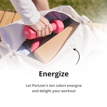 Portzon Neoprene Dumbbells Set in 10 Colors for Home Workouts