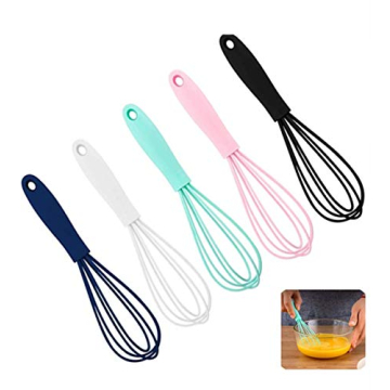 LAPXSNZD 5 Pcs Colorful Silicone Whisk Set for Baking