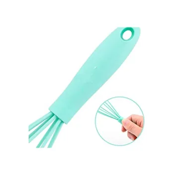 LAPXSNZD 5 Pcs Colorful Silicone Whisk Set for Baking