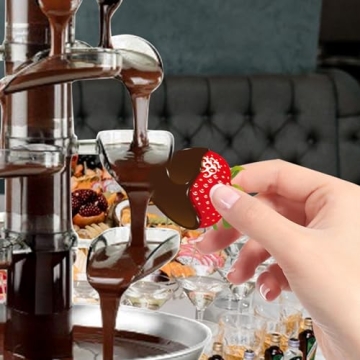 ZEVELOO Stainless Steel Electric Chocolate Fountain for Parties