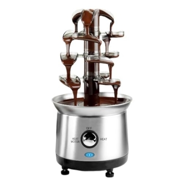 ZEVELOO Stainless Steel Electric Chocolate Fountain for Parties