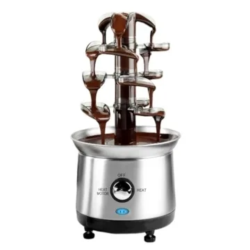 ZEVELOO Stainless Steel Electric Chocolate Fountain for Parties