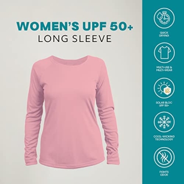 Vapor Apparel Women's UPF 50+ Sun Protection Long Sleeve