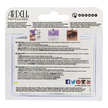 Ardell Double Individuals Knot Free Double Flares Black Short (3 Pack)