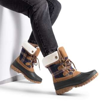 DREAM PAIRS Women's Waterproof Winter Boots For Cold Weather