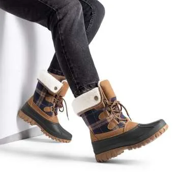 DREAM PAIRS Women's Waterproof Winter Boots For Cold Weather