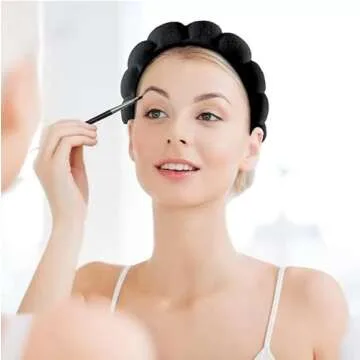 BEBEEPOO Velvet Headband Set for Makeup and Skincare