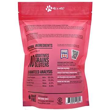 Max and Neo Freeze Dried Chicken Heart Treats -Single Ingredient, Pasture Raised, Antibiotic Free, H...