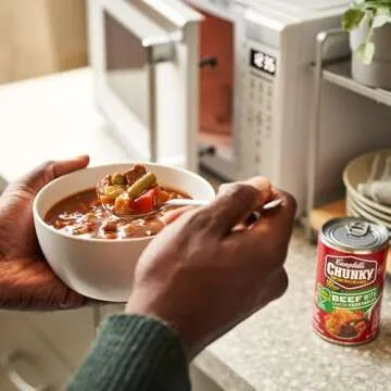 Campbell’s Chunky Healthy Request Soup, Beef Soup with Country Vegetables, 18.8 Oz Can (Case of 12)