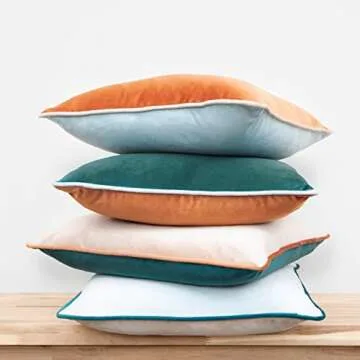 MONDAY MOOSE Decorative Velvet Pillow Covers Set of 4