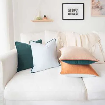 MONDAY MOOSE Decorative Velvet Pillow Covers Set of 4