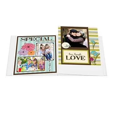 Pioneer Photo Albums MB-10 WT MB-10 Post Bound Leatherette Cover Memory Book, 12 by 12-Inch, Bright White