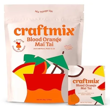 Craftmix Blood Orange Mai Tai - Instant Low-Carb Cocktail Mixer