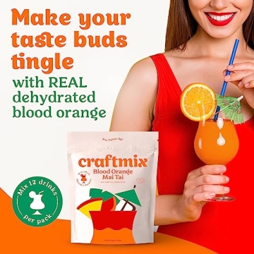 Blood Orange Mai Tai Cocktail Mixer - 12 Drinks