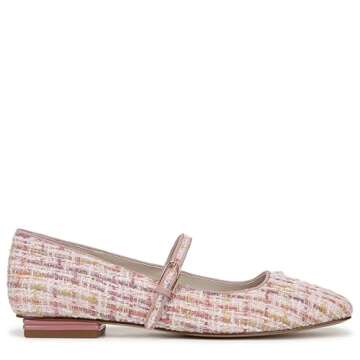 Franco Sarto Tinsley3 Mary Jane Flat for Women in Pink Tweed