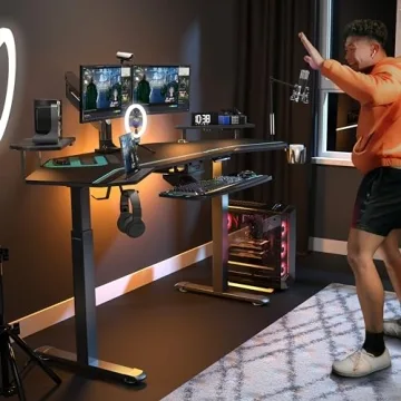 EUREKA ERGONOMIC Gaming Desk with Adjustable Height