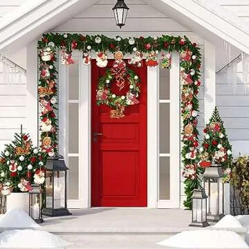 Huwena 36 Pcs Vintage Christmas Ornaments Wooden Christmas Tree Ornaments Snowman Snowflake Santa Wood Cutouts Rustic Farmhouse Christmas Tree Decorations for Home Xmas Winter Party (Classic)