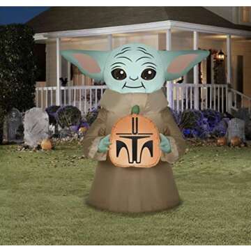 Star Wars Baby Yoda Inflatable for Halloween Decor