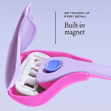 Billie 5-Blade Women’s Razor Travel Case - Take Your Razor To-Go - Magnetic Top - Easy Storage - Portable & Convenient - DreamPop