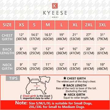 KYEESE Adorable Red Heart Dog Sweater with Leash Hole for Valentine's Day