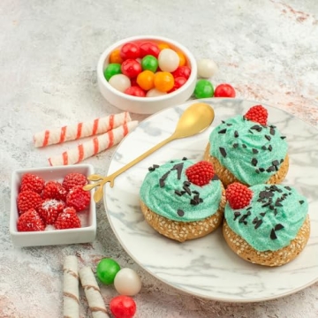 Elegant 20 Pack Stainless Steel Dessert Spoons - Gold Finish