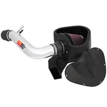 K&N Cold Air Intake System: High-Flow Air-Filter, Increase Performance & Horsepower: Compatible with...