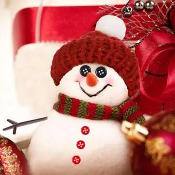 Cosweet 290 Pcs Snowman Crafts Buttons Kit for Kids- Build a Snowman Kit for Party Favors Winter Act...